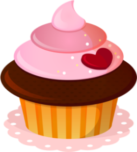 cupcake with heart